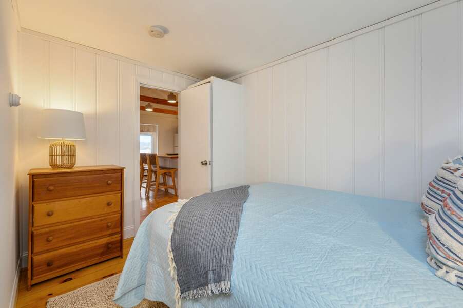 Bedroom 2 open to kitchen area - 24 Follins Pond South Dennis - Cottage on the Cove