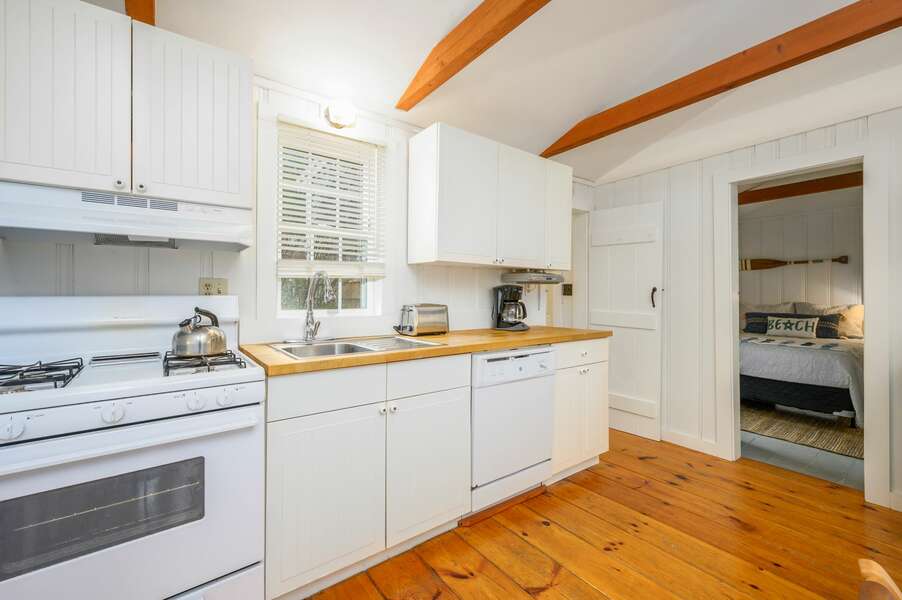 Kitchen with appliances to prepare meals - Bass Cove Compound-22 Follins Pond- Dennis-Cape Cod
