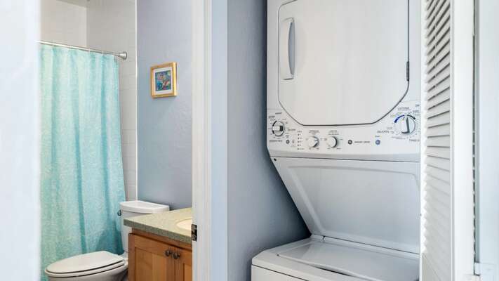 In-unit washer and dryer for your convenience