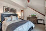 Upper Level Master Bedroom with a Queen Bed and 32