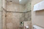 Master Bathroom with over sized tile shower
