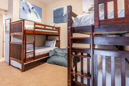 Loft - Two Twin over Twin Bunk Beds + Twin Trundle (5 Beds Total) / Flat Screen TV