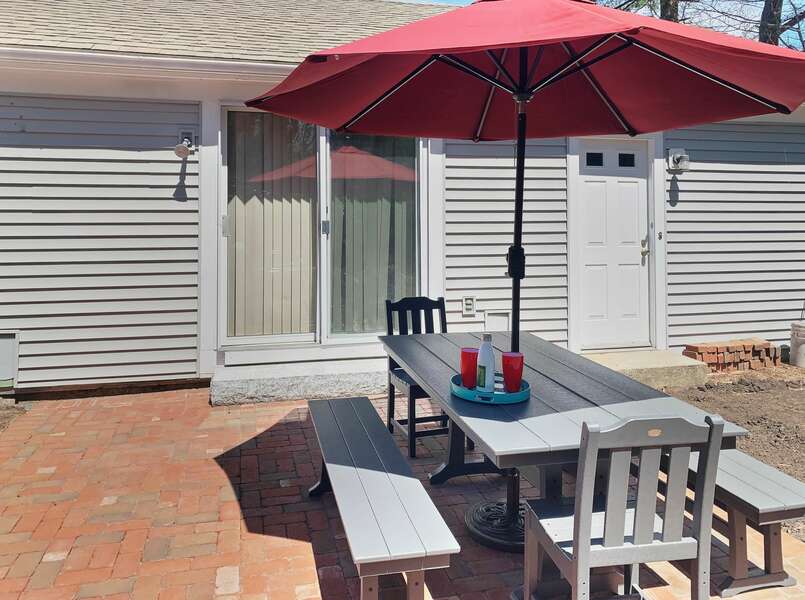 Patio dining at-17 Avalon Circle-Osterville-Cape Cod