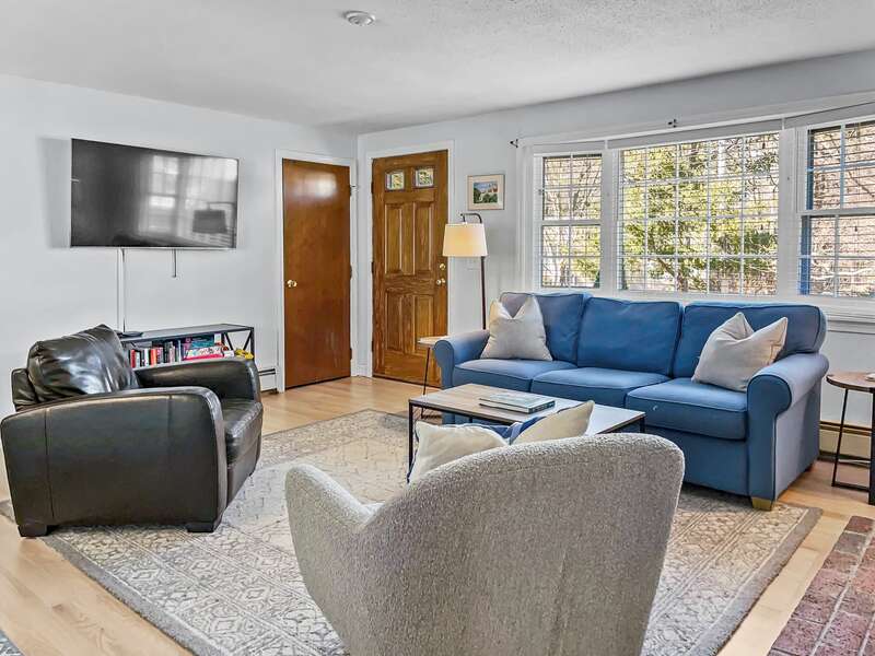 Grab a seat and relax in the living room watchin your favorite game on the large flat screen tv-17 Avalon Circle-Osterville-Cape Cod