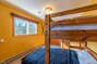 Bedroom 3 has a bunk that features a Full size bed on the bottom and a standard Twin size bed on the top.