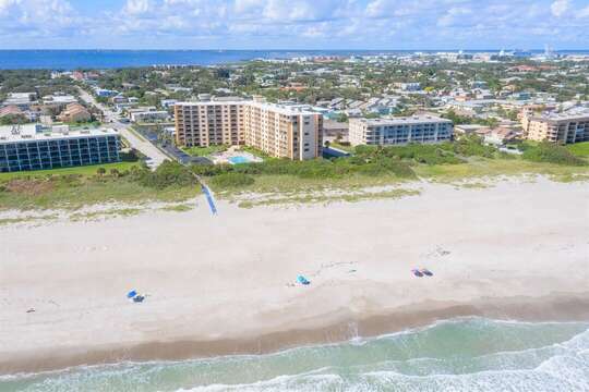 Canaveral Towers is located on a pristine section of white and beaches.