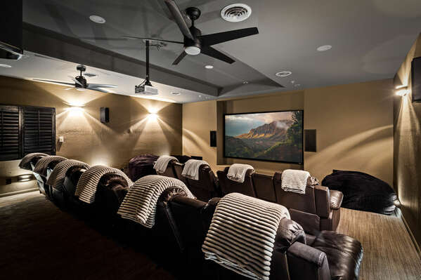 Enjoy a Large Theater Room w/ Ample Seating!