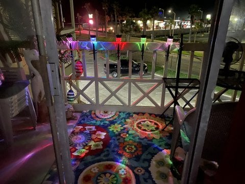 When you are not partying at the beach, continue the party on the patio....