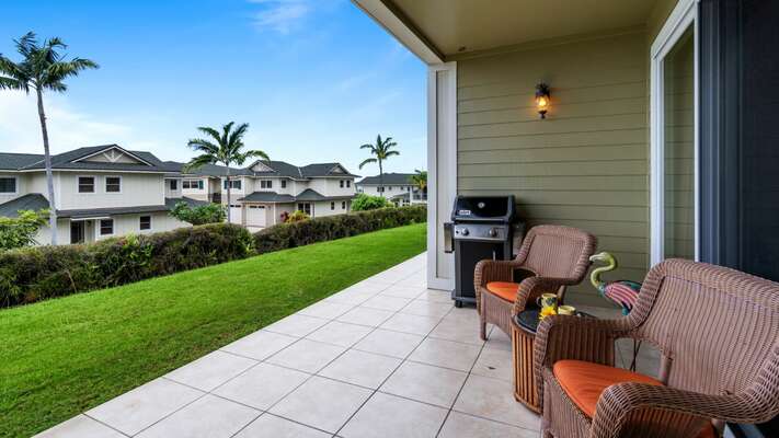 Private BBQ on your lanai