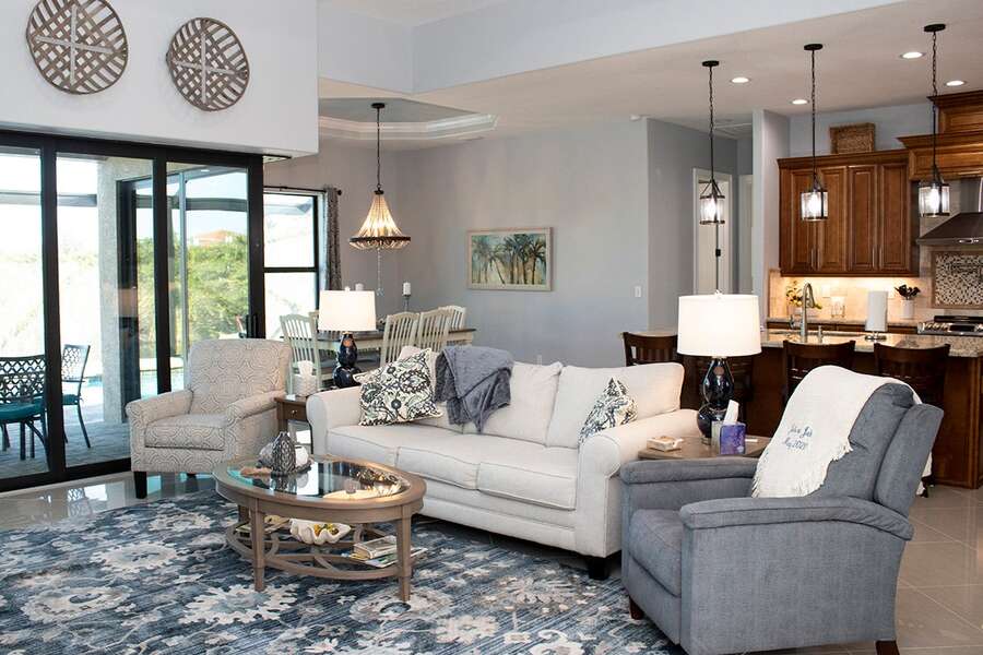 Relax in the comfortable open living space