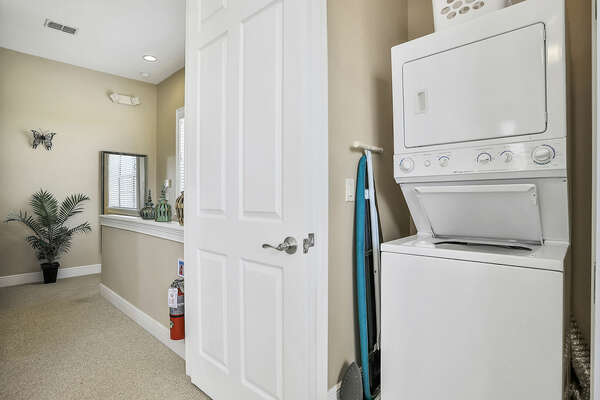 In the annex, on the second floor, you will find an additional washer and dryer.