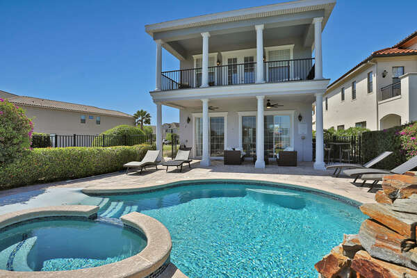 Enjoy a refreshing swim in the Florida sun or relax on one of the poolside sun loungers.