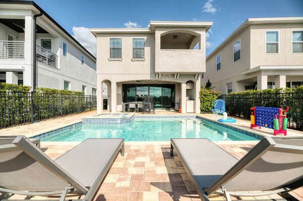 Lounge poolside and soak up the warm Florida sun
