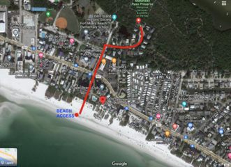 Our location and the proximity to the nearest beach!