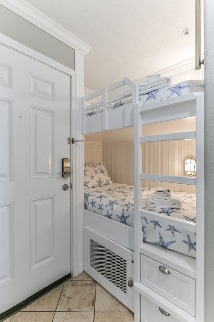 HALL BUNKS ARE PERFECT FOR KIDS OR ADULTS