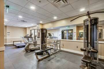 Fitness center on the 4th floor