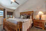 Upper Level Master Bedroom 2 with a King Bed and Mountain Views