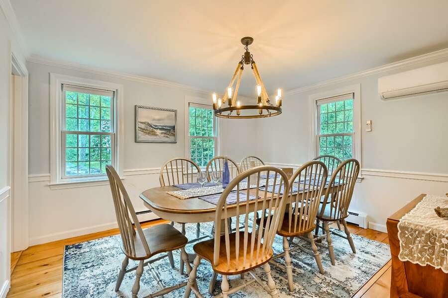 Dining room-30 Kiahs Way- East Sandwich- Cape Cod-New England Vacation Rentals-