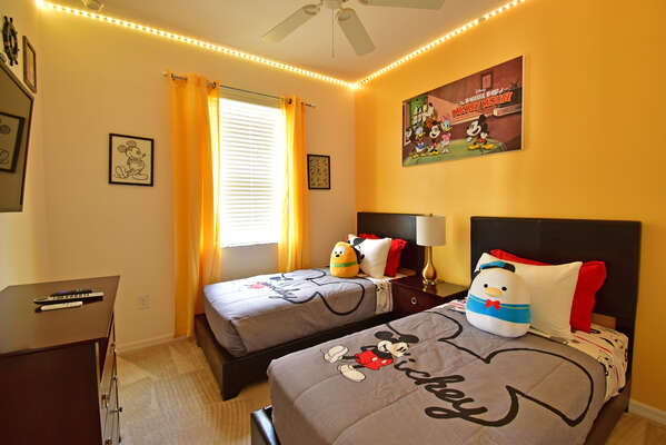 Bedroom 4 showing LED lighting