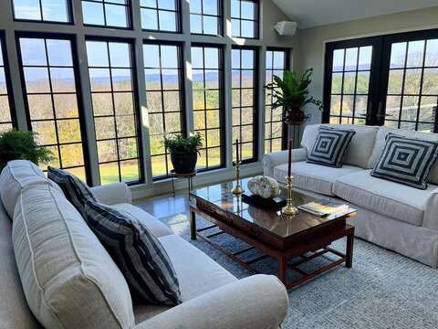 Floor-to-ceiling windows allow for tons of natural light