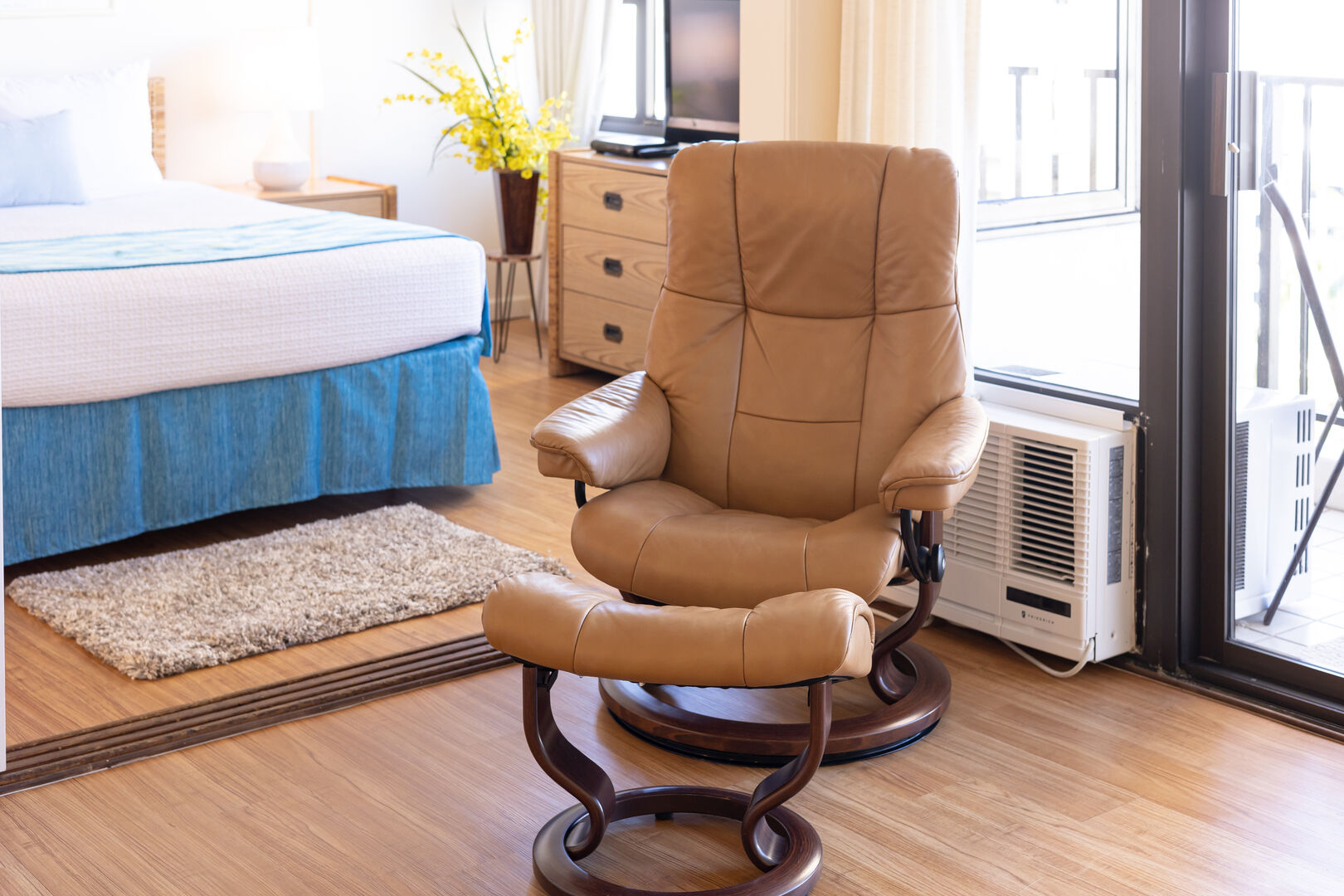 Stressless chair in the living room