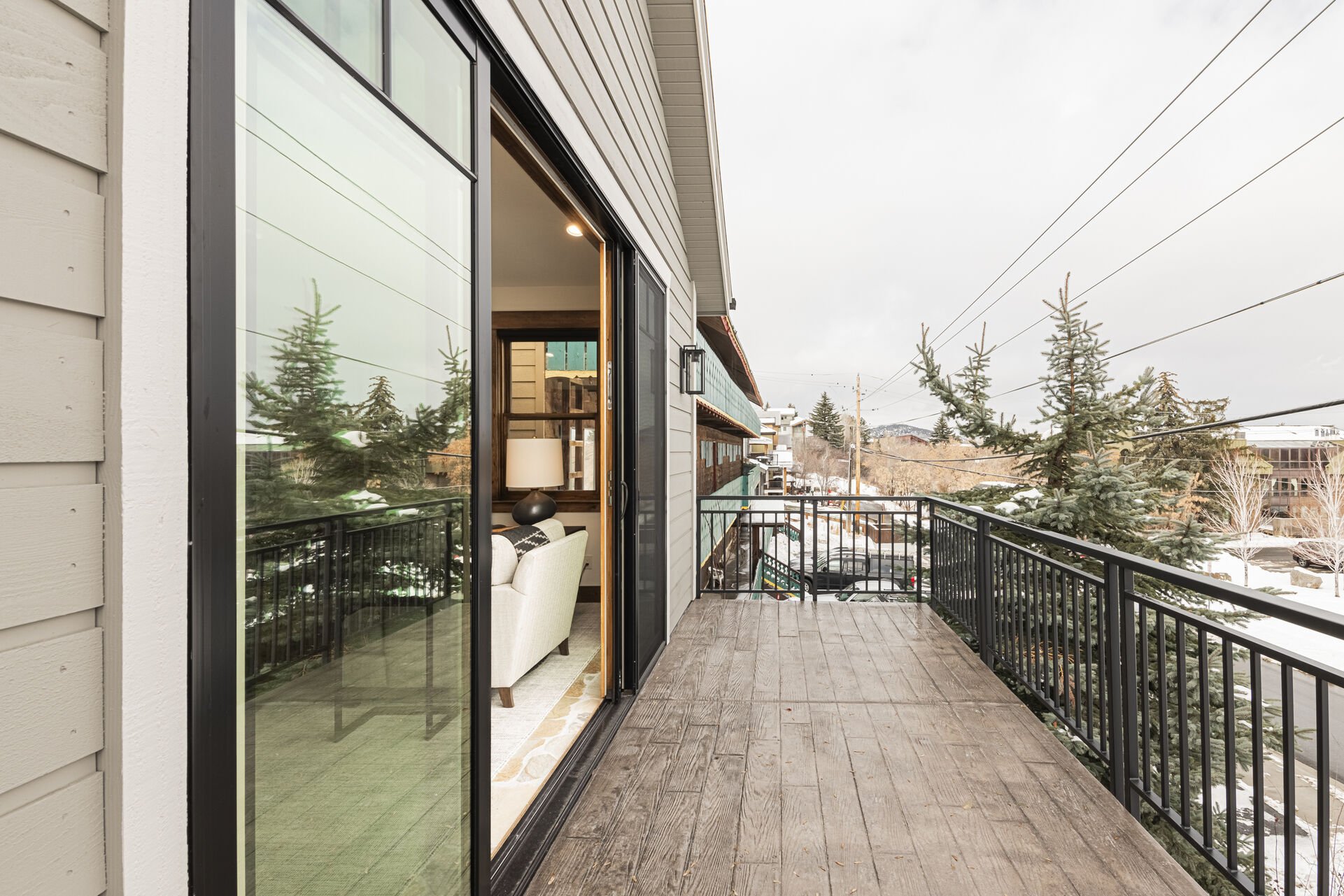 Spacious Deck with Spectacular Views of Town