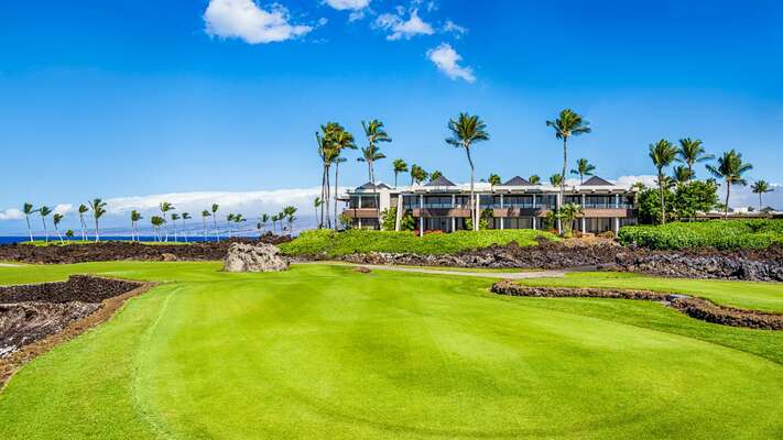 F103 is located on the ground floor with views of the prestigious Mauna Lani South Golf Course