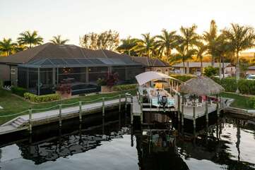 Vacation rental on the canal Cape Coral Florida