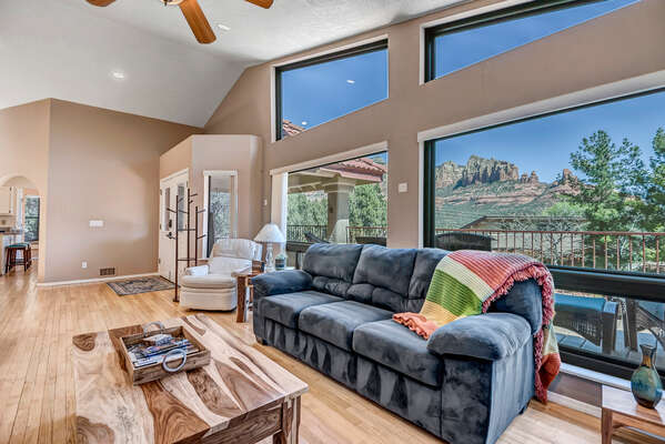 Gorgeous Views of Red Rocks from the Comfort of the Living Room!
