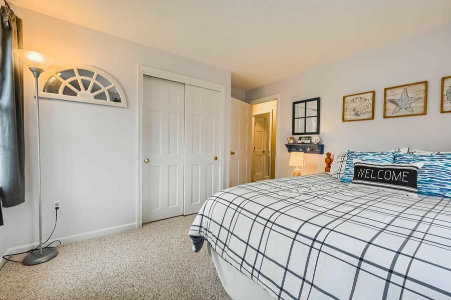 Bedroom #2 Queen bed, closet with fun coastal accents-75 Candlewood Drive-Eastham-Cape Cod -