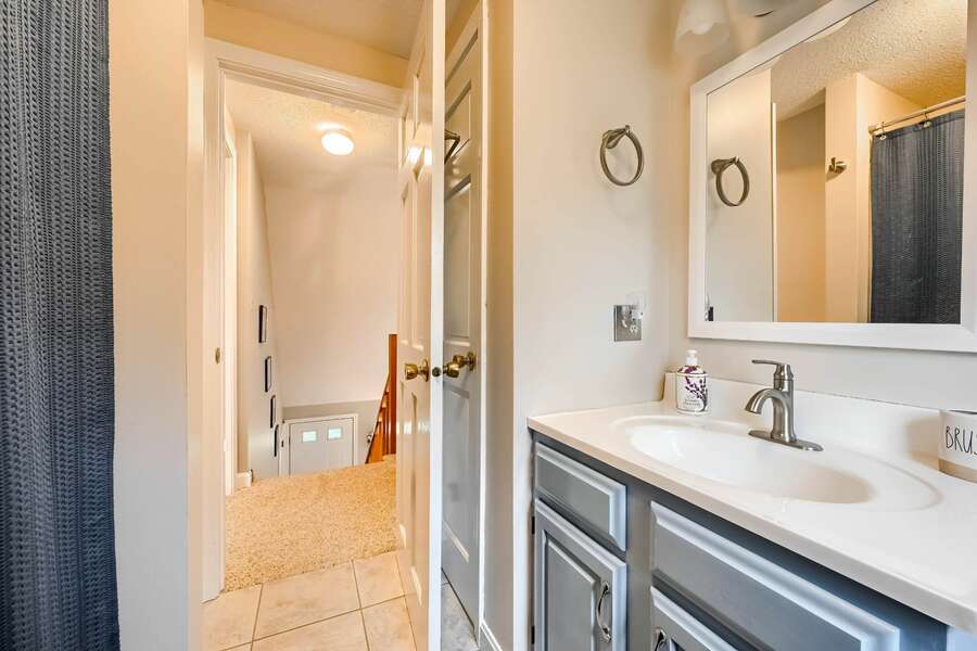 Bathroom #2 Upstairs Full bath shower/tub combo-75 Candlewood Drive-Eastham-Cape Cod