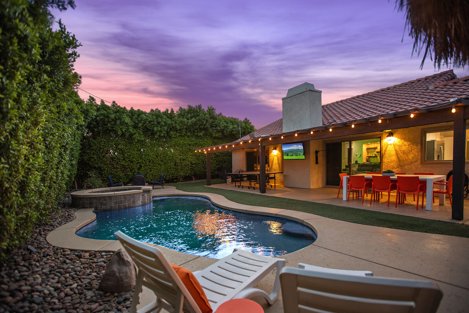 Suite Spot has a backyard made for entertaining and lounging out on those sunny days.