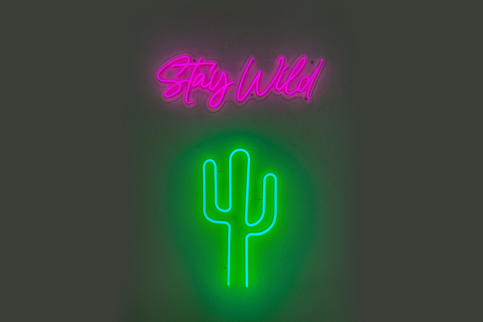 Stay Wild light up sign in the family room will provide the perfect ambience!