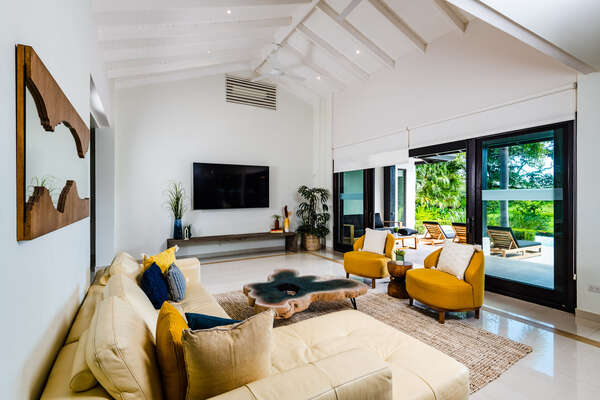Inside Living Room with Smart TV