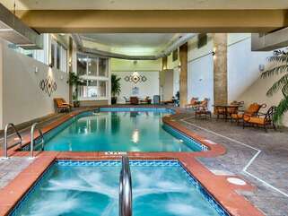 Indoor pool and hot tub