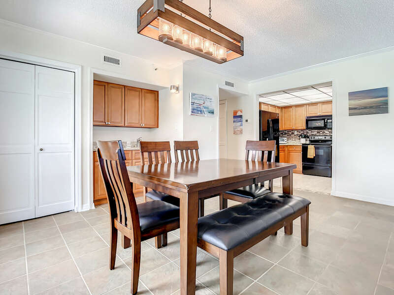  Gather around the dining room table offering seating for up to 6 guests and enjoy the wet bar, this space is perfect for entertaining friends and family.