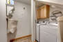 Lower Level laundry room with full-sized washer and dryer