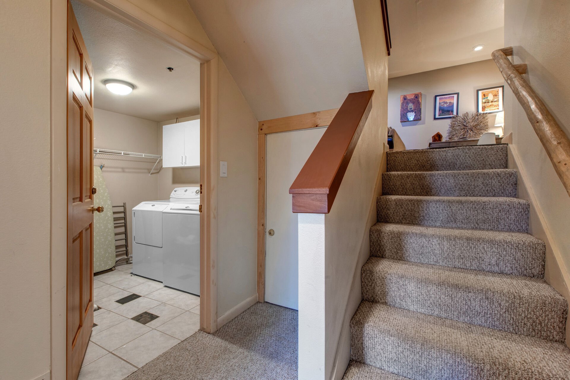 Lowest Level with full-sized laundry room and Bedrooms 2 & 3