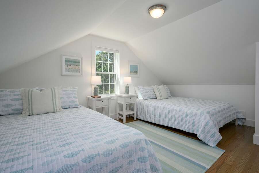 Bedroom #3 with 2 Queen beds-31 Bayview St- Chatham- Cape Cod