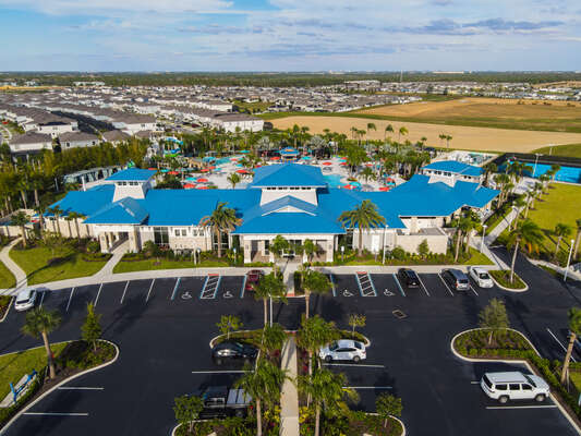 Aerial photo of resort