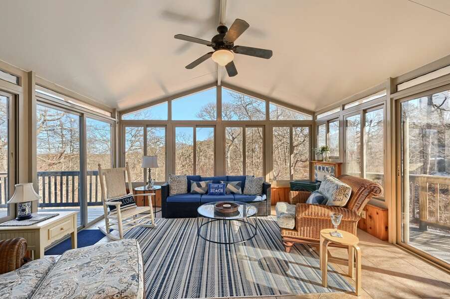 Beautiful views from every angle in the Sunroom-132 Horizon Dr - Chatham- Cape Cod-