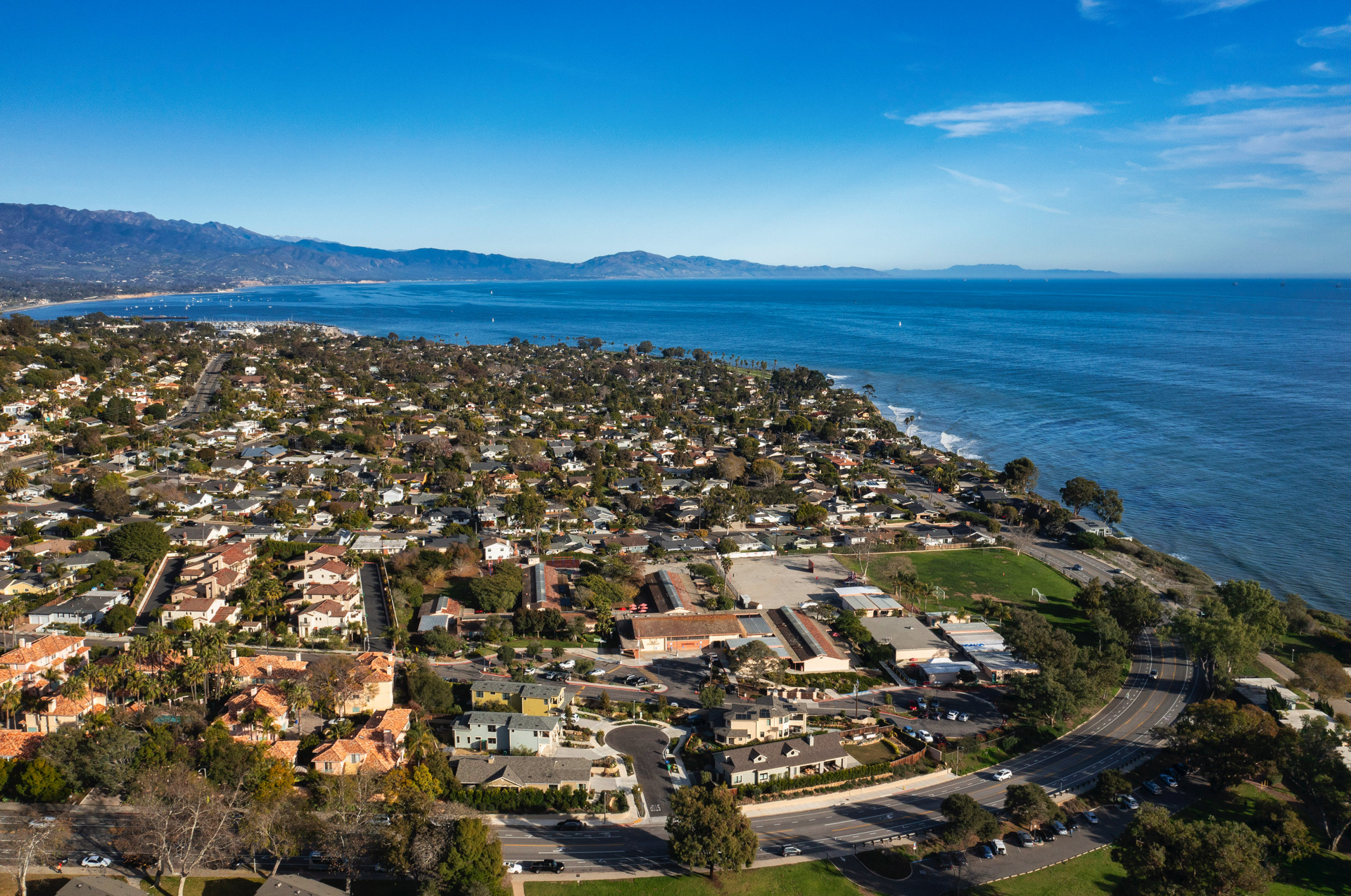 Aerial view of gorgeous Santa Barbara from the house!