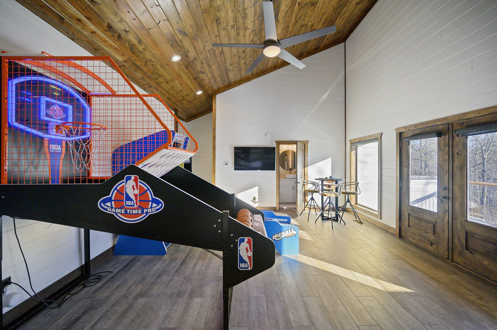 Game room in bunk area