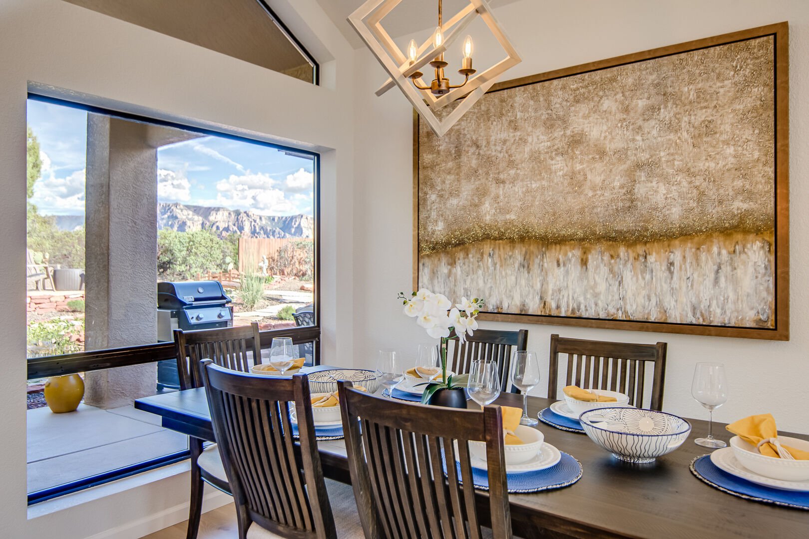Enjoy the Mountain Views from the Dining Area!
