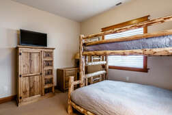 Guest Bedroom #4- Downstairs Bunk (Twin over Full) , TV