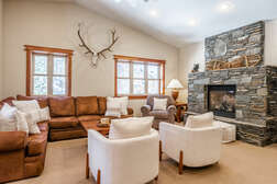 Living Room, Couch, Chairs, Gas Fireplace, TV