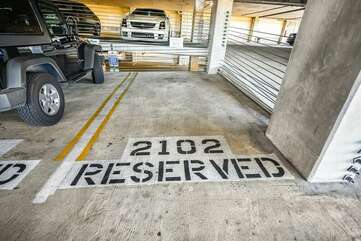 Reserved parking space