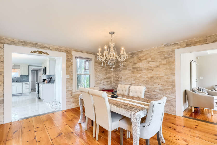 Dining room with table for 6-191 Sea St Unit 1A- Dennisport-Cape Cod - New England Vacation Rentals