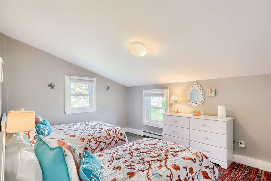 Bedroom #3 Full and twin with dresser-191 Sea St Unit 1A- Dennisport-Cape Cod - New England Vacation Rentals