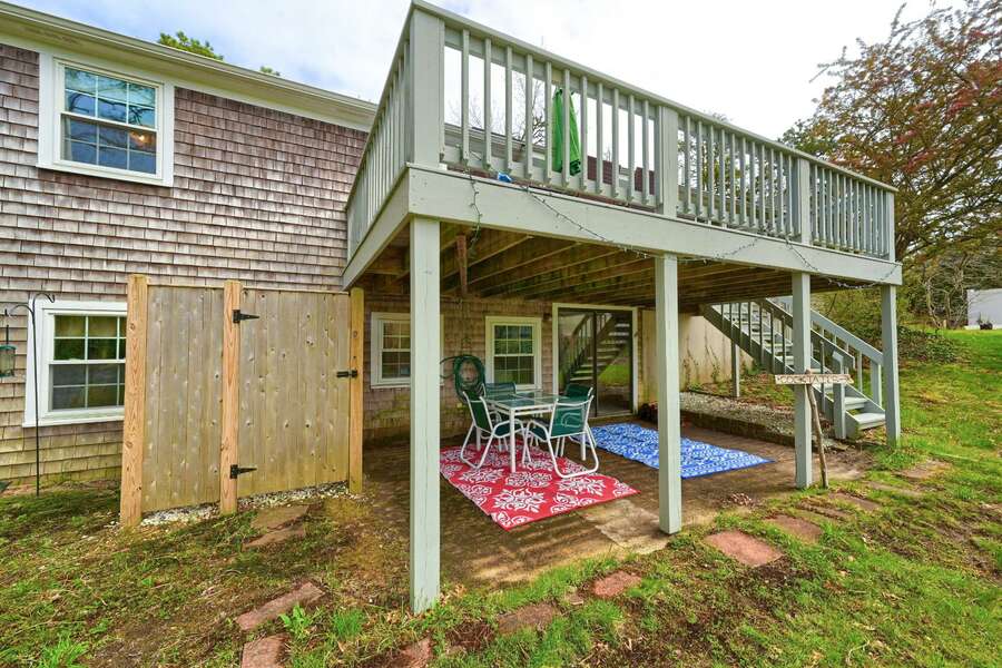 Multiple seating areas and outdoor shower-2 Sherwood Road Harwich Cape Cod - Shorewood Forest - #BookNEVRDirectShorewoodForest